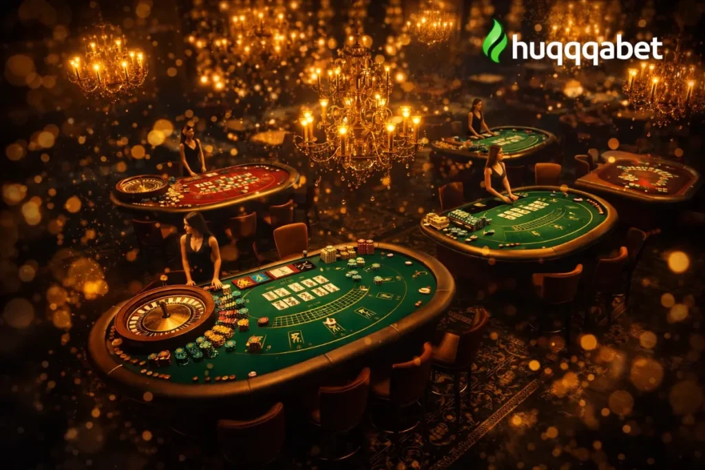Huqqabet canlı casino blackjack rulet baccarat masaları